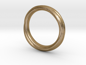 Ring 7b in Polished Gold Steel