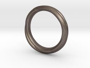 Ring 7b in Polished Bronzed Silver Steel
