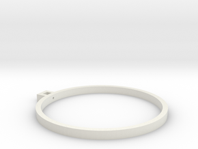 Ring in White Natural Versatile Plastic