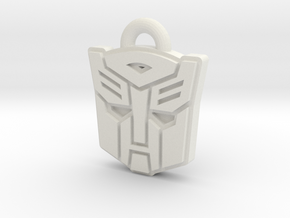 Autobot/Decepticon Flip Symbol in White Natural Versatile Plastic