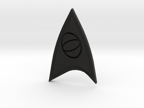 Star Trek Online Science Combadge in Black Natural Versatile Plastic