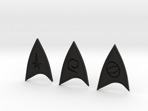 Star Trek Online Combadge Set in Black Natural Versatile Plastic