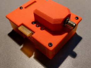 orangeRx UHF 1W JR Module Case Lid in Orange Processed Versatile Plastic