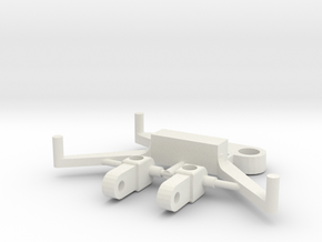 SP4 Spare Parts for CK4 Chassis Kit in White Natural Versatile Plastic