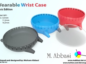 Wearable Wrist Case - Model: WR1 in White Natural Versatile Plastic: Small