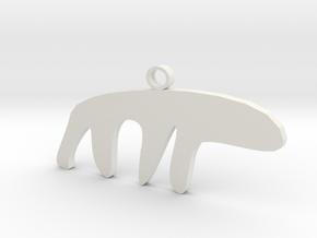 The Sneaky Polar Bear in White Natural Versatile Plastic