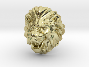 Lion ring Size 10.5 in 18k Gold Plated Brass: 10.5 / 62.75