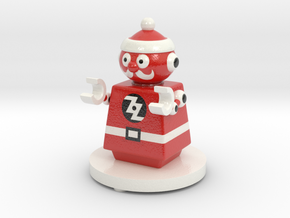 ZOZtheBOT - Mr. SANTA 1 in Glossy Full Color Sandstone