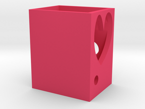 造型筆筒.stl in Pink Processed Versatile Plastic