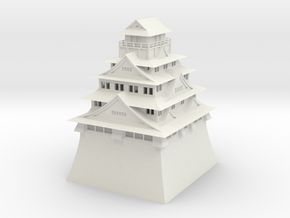 Osaka Castle in White Natural Versatile Plastic
