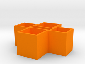 Usb Strong Box0.0 in Orange Processed Versatile Plastic
