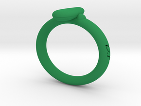 D.P Wristband in Green Processed Versatile Plastic