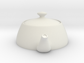 Nizaro T Pot Design06 in White Natural Versatile Plastic: Small