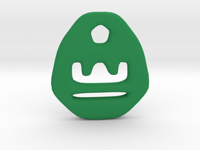 Libra Zodiac Symbol Tag in Green Processed Versatile Plastic