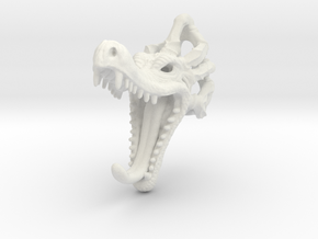 dragon wall hook in White Natural Versatile Plastic