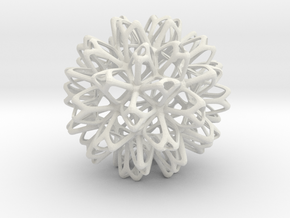 Starry Ornament in White Natural Versatile Plastic