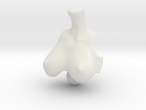 Add-on for Eva 4.2 - Torso M in White Natural Versatile Plastic