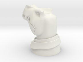 Middle Management Dino in White Natural Versatile Plastic