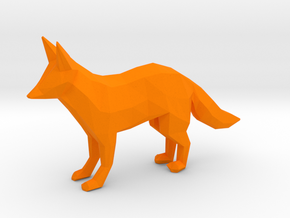 Red Fox in Orange Processed Versatile Plastic