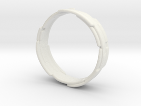 The Wrecking Crew Ring Size 8 in White Natural Versatile Plastic