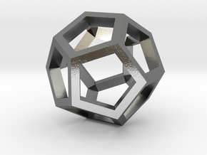 geommatrix dodecahedron in Polished Silver