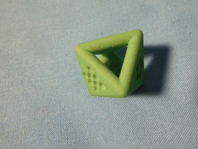 Unusual D8 (not twisted) in Green Processed Versatile Plastic
