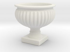Planter Urn Hollow Form 2017-0010 various scales in White Natural Versatile Plastic: 1:24