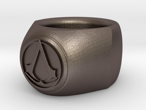 Assasin Ring in Polished Bronzed Silver Steel