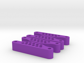 Front Slider - 3D X4 in Purple Processed Versatile Plastic