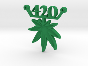 420 leaf d in Green Processed Versatile Plastic