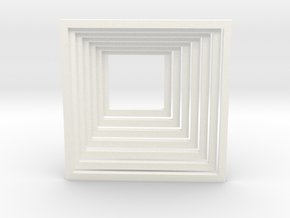 Infinite Hallway in White Processed Versatile Plastic
