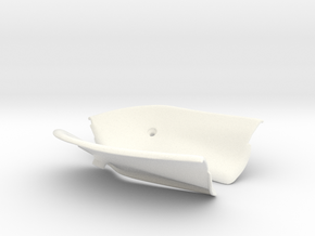 Lancia Delta Abdeckung Heckklappe Boot Plate Set 2 in White Processed Versatile Plastic