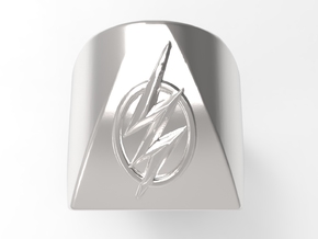 Flash Ring S B in Polished Silver: 10 / 61.5