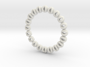 Bracelet Of Circles V2.5 in White Natural Versatile Plastic