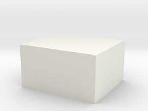 Maximum Sized Nylon Block in White Natural Versatile Plastic