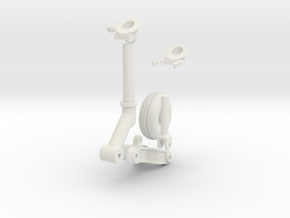 Seaking Tail Wheel Century - in White Natural Versatile Plastic