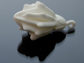 Laurel Charm in White Processed Versatile Plastic