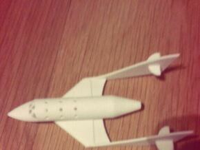 Space Ship Two  in White Natural Versatile Plastic