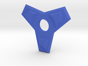 Angular Fidget Spinner in Blue Processed Versatile Plastic