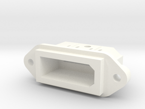 Wii Style Panel Mount Multiout Socket in White Processed Versatile Plastic