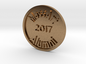 Massart alumni token in Natural Brass