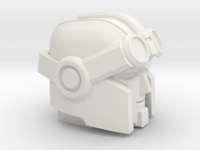 Whiny Hauler's Head on a Tank in White Natural Versatile Plastic