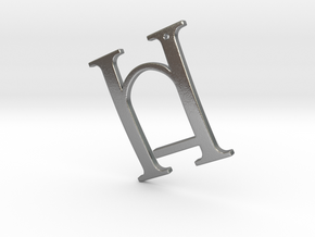 H in Natural Silver