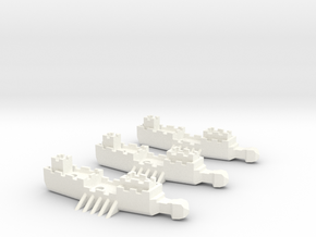 Fantasy Fleet Frigates in White Processed Versatile Plastic