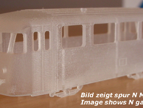 Vorserien Schienenbus Spur N in Tan Fine Detail Plastic