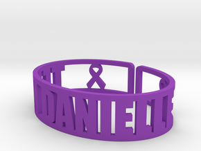 Team Danielle Cuff Fundraiser in Purple Processed Versatile Plastic