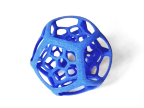 Dodecaplex in Blue Processed Versatile Plastic