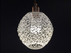 lampshade " Torsale" in White Natural Versatile Plastic