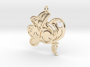 Luxurious Flower in 14k Gold Plated Brass: Large