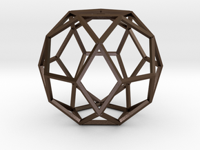 Polyhedrea2 in Polished Bronze Steel